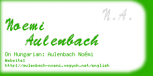 noemi aulenbach business card